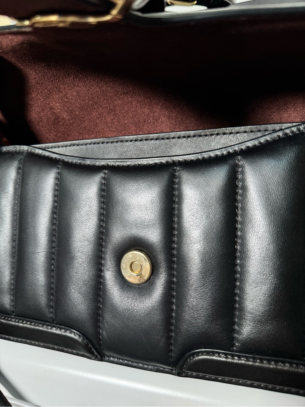 Coach Georgie Shoulder Bag with Puffy Quilting in Black - Picture 6 of 12
